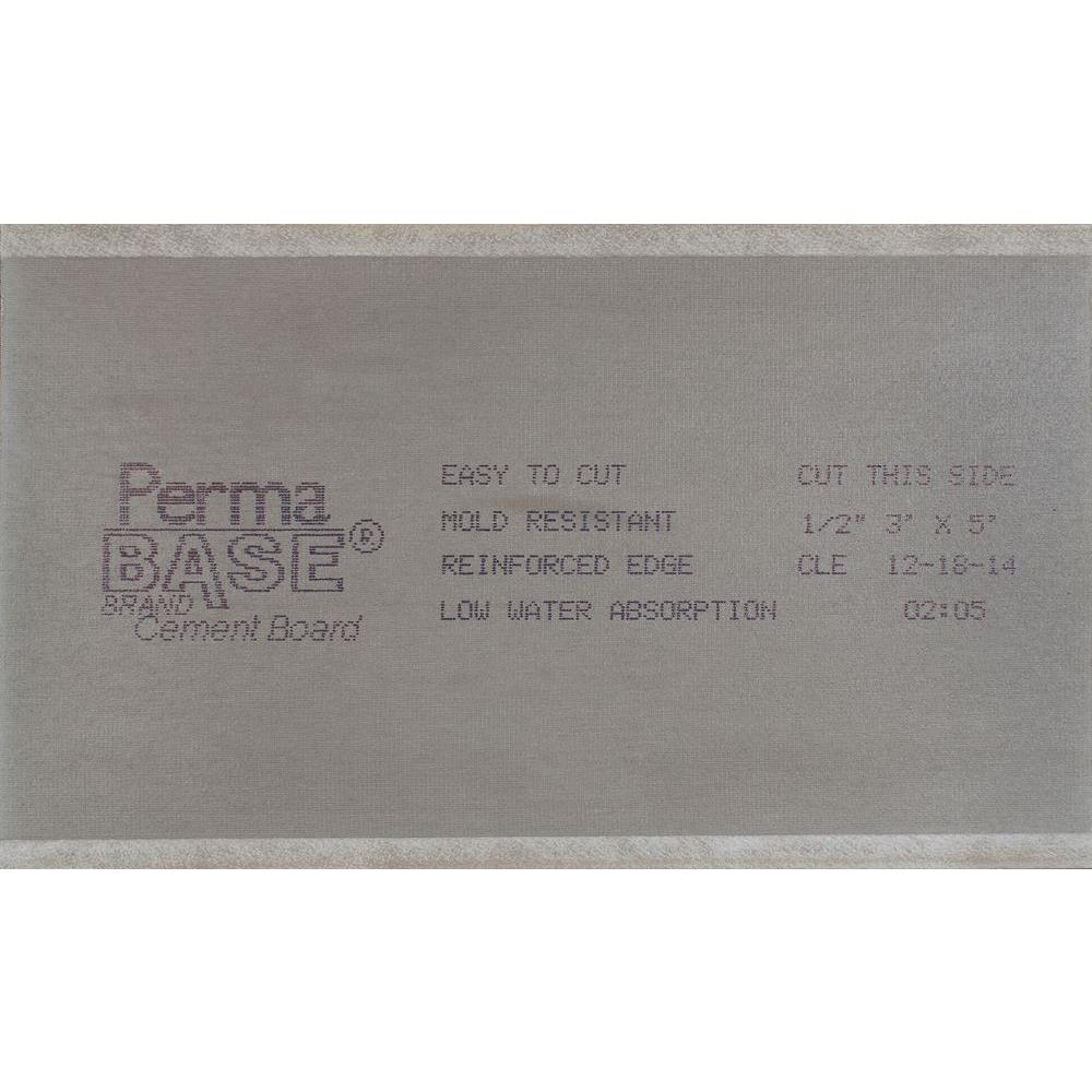 PermaBase 0.25-in x 36-in x 60-in UltraBacker Cement Backer Board PermaBase 0.25-in x 36-in x 60-in UltraBacker Cement Backer Board