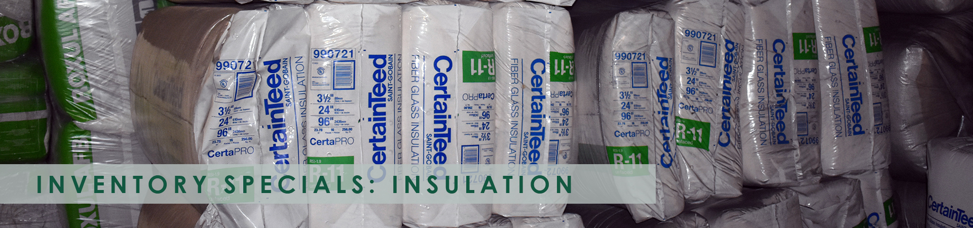 inventory specials insulation page banner